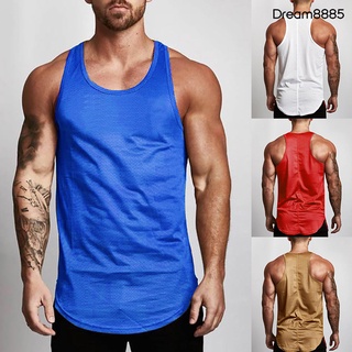 Drem Vsts Camiseta deportiva sin mangas De malla respirable Para hombre/Fitness/verano (2)