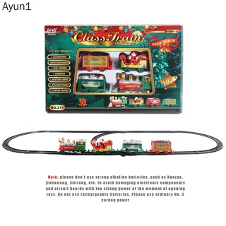Juego De tren eléctrico De navidad/juguete con bandas/Papai Noel/coche/ locomotora/Educativo (3)