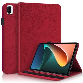 en relieve tablet caso xiaomi pad 5 pro 11.0" caso flip holster multi-tarjeta ranura tarjeta anti-caída tablet folio soporte cubierta caso