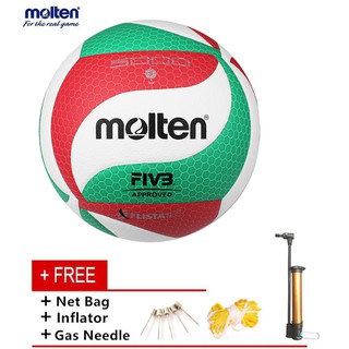 【En stock】Bola de voleibol fundido V5M5000 talla 5 bola de voleibol PU cuero voleibol (1)