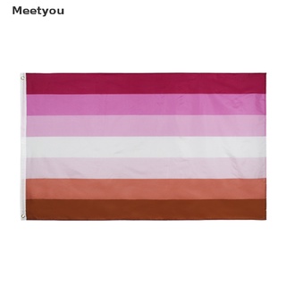[meetyou] bandera de arco iris 90*150cm orgullo gay lesbiana lgbt poliéster pansexual/bisexual bandera cl (1)