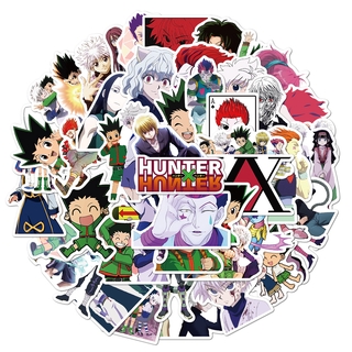 50Pcs HUNTERxHUNTER Comic Anime pegatinas GON FREECSS Killua Zoldyck tronco portátiles casco impermeable diario papelería pegatina (2)