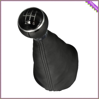 6 Speed Gear Knob With Leather Boot Gaiter For VW TOURAN 03-11