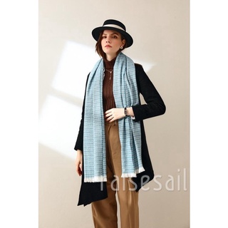 Rs-mujer bufanda larga, clásico invierno cálido dos tonos Pashmina bufanda grande envoltura chal (5)