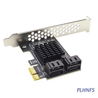 PLHNFS SATA3.0 Adapter PCIE 1X To 4 Ports SATA3.0 Expansion Card SATA Expansion Card