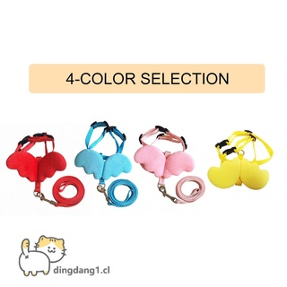 Cute Angel Wing Pet Dog Leashes Collars for Small Pet Adjustable Dog Harness