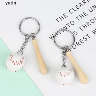 yutin 3D Sport Baseball keychain cute key ring for women baseball bat key chain .