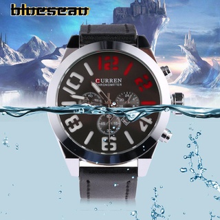 CURREN [blueseau] reloj de pulsera de cuarzo deportivocurren 8198 impermeable para hombre (1)