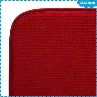 Absorbent Microfibre Drying Mat Dish Glassware Drainer Kitchen Sink Black