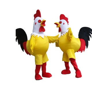 Nuevo disfraz de mascota gallo disfraz de polla de Halloween navidad divertido animal pollo