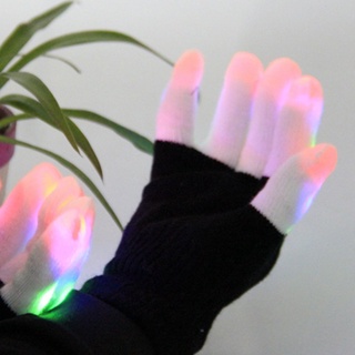 [8/18]guantes de iluminación led luminosos coloridos intermitentes para lugares de entretenimiento