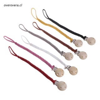 ove Leather Pacifier Clips Chain Dummy Clip Pacifier Holder Nipple Soother Chain For Infant Baby Feeding