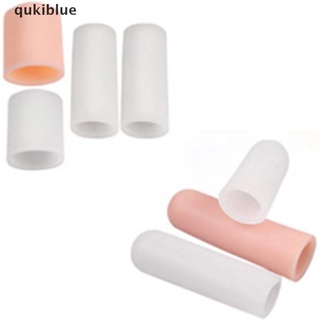 Qukiblue 5pcs silicone gel tube bandage finger toe protector foot pain relief feet care CL