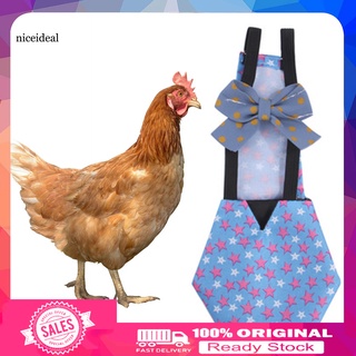 Niceideal piel amigable pollo pañales de tela de moda patos de ganso pañales de ropa transpirable para la granja