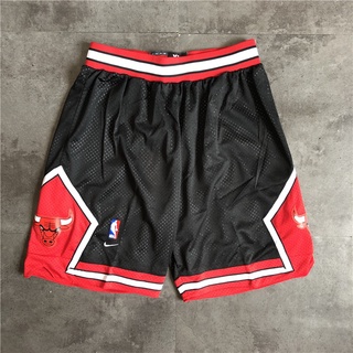 NBA Shorts Chicago Bulls Temporada 2020 retro Negro Malla Baloncesto jersey