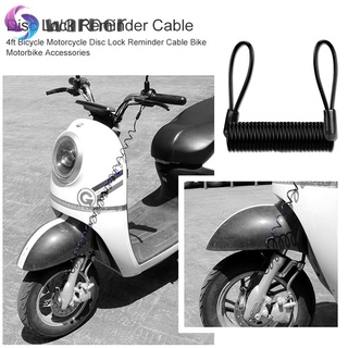 Warner 4 pies bicicleta motocicleta disco bloqueo recordatorio Cable bicicleta accesorios de moto (4)