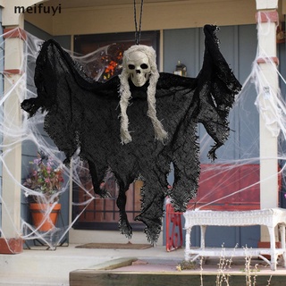 [meifuyi] halloween colgante cabeza de cráneo fantasma haunted house escape horror props adorno 439cl