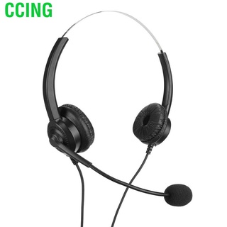 Ccing auriculares de teléfono con micrófono y Control de Audio de negocios auriculares para centro de llamadas oficina