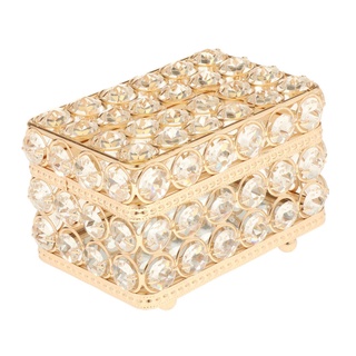 caja rectangular de cristal para joyas de viaje, diamantes de imitación, collar, caja de almacenamiento