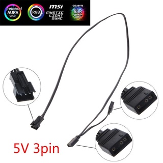 MSI 5v 3pin cable Adaptador De extensión De control De Luz Kel Argb Para Aura accesorios