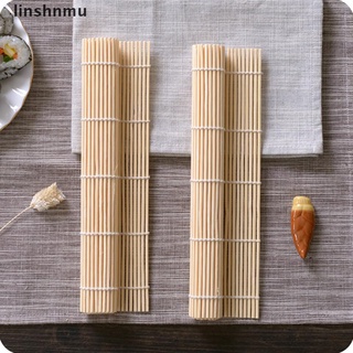 [linshnmu] 2Pcs DIY Sushi Maker Bamboo Rolling Mat Sushi Rolls Tools Reusable Tools [HOT]