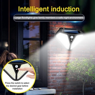 102 LED Solar Luz De Pared PIR Sensor De Movimiento Al Aire Libre Lámpara De Jardín Impermeable IPhone007 (4)