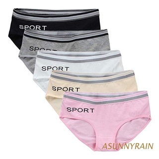 ASUNNYRAIN 5Pcs/Lot Girls Panties Cotton Underwear Underpants Teenage Kids Panties Children Short Briefs