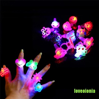 [LVOIA] 5 piezas de gelatina intermitente LED anillo Pinata rellenos niños niña fiesta Favor bolsa AINOV