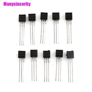 [Manysincerity] 100pcs BC547 a-92 NPN 45V 0.1A Transistor componente NE