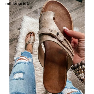 [milliongrid1] zapatilla de mujer retro chanclas zapatillas planas antideslizantes sandalias de playa caliente