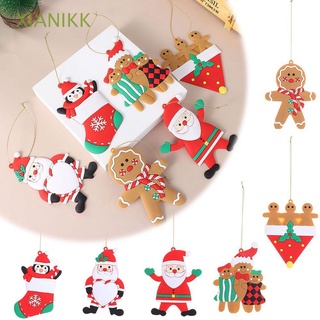 XIANIKK New Xmas Decoration DIY Santa Claus Gingerbread Man Kids Favors Creative Hanging Pendant Gifts Party Supplies Christmas Tree Ornaments
