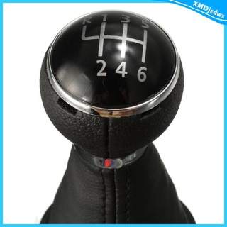 6 Speed Gear Shift Knob With Leather Boot Gaiter For VW TOURAN 03-11