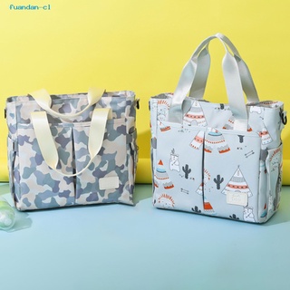 fuandan Zipper Closure Mommy Bag Elegant Mommy Shoulder Bag Multi-purpose for Milk Bottle