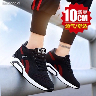 aumento interior de los hombres s zapatos 10cm8cm6cm aumentar zapatos de los hombres s zapatos deportivos versión coreana de todo partido mosca tejida de malla transpirable zapatos de moda