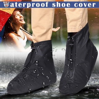 pvc overshoes reutilizable impermeable zapatos cubre botas de lluvia antideslizante resistente al desgaste (1)