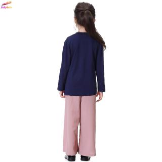 pantalones de cintura alta niñas pierna ancha verano casual lino mezclas otoño suelto elástico cintura holgada niño palazzo (6)