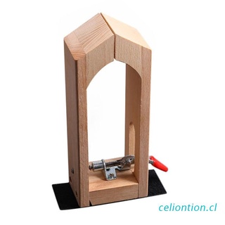 celio simple marco de madera cinturón de sutura abrazadera de madera herramienta de mano de cuero artesanía de retención clip mesa de escritorio costura costura abrazadera gadget artesanías suministros