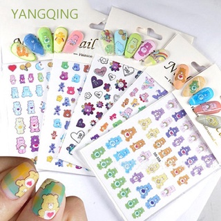 Calcomanía colorida De uñas De oso/Flor/decoración De uñas Estilo japonés Yangqing