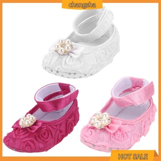 (cs) Zapatos De Bebé Niñas Lona Floral Antideslizantes Suela Suave Zapato116830