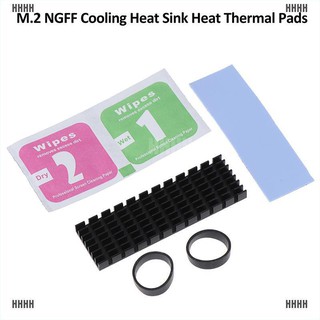 [wyl] 1set m.2 ngff nvme 2280 pcie ssd aluminio enfriamiento disipador de calor con almohadilla térmica