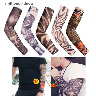 [milliongridnew] tatuaje enfriamiento mangas brazo cubierta baloncesto golf deporte uv protección solar mangas