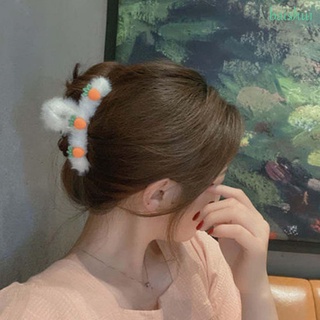 Baishu1 astronauta bola redonda Barrettes Headwear de dibujos animados Avatar adornos de pelo Clips de felpa garras de pelo