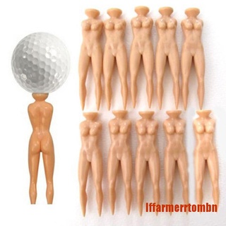 IART 10 unids/lote de plástico novedad desnuda desnuda señora Golf Tee 76mm entrenamiento camisetas (1)