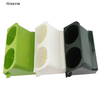 itisevw Self Watering Flower Pot Stackable Wall Planter Garden Plastic Pots Wall Hanging CL