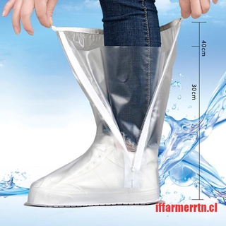 (if*caliente) impermeable lluvia reutilizable zapatos cubierta antideslizante cremallera botas de lluvia Overshoes