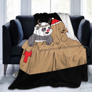 Últimos modeloswe Bare Bears tres en boxhypoalergénico BlanketHouse calentamiento decoración