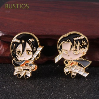 BUSTIOS Gifts Attack on Titan Pin Accessories Anime Badge Enamel Brooch Jacket Pin Clothes Decoration Jewelry Cartoon Decor Badge Cosplay Metal Brooch