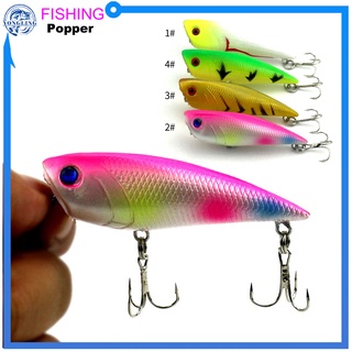 【Popper】Fishing Floating Lure 7cm/7g Lures Hard Bait Bionic Bait Fishing Lures Topwater Popper Hard Baits Bass Fishing Tackle Pancing Minnow Swimbait Fishing Lure Ikan Bass Bait Tackle