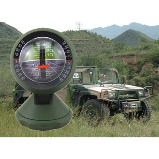 BRANDI Outdoor Inclinometer Compass Car Balancer Gradient Finder Measure Round Multifunction Indicator Slope/Multicolor (7)