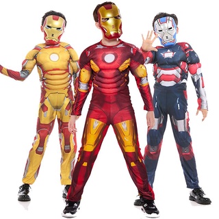 vengadores iron man disfraz de cosplay tony stark adulto niño superhéroe mono con máscara